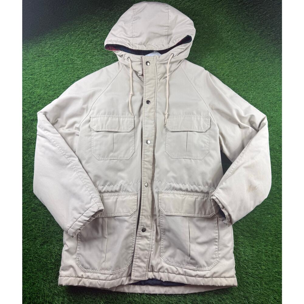 Vintage Anthony Foxx M Wool Blend Flannel Hooded 80s 90s Mountain Parka Utility